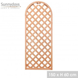 TREILLIS EN BOIS NATUREL ARRONDI 60XH150