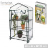 SERRE DE JARDIN + PORTE 3 NIV 69X49XH125