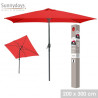 PARASOL 2X3MTR INCLI GROSEILLE AVEC