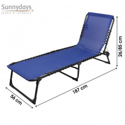 BAIN DE SOLEIL BLEU MARINE PLIANT