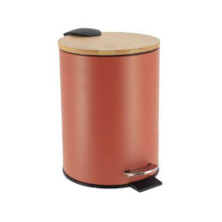 POUBELLE TERRA/BAMBOU METAL FREIN DE CHU