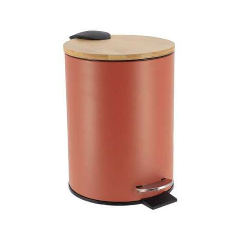 POUBELLE TERRA/BAMBOU METAL FREIN DE CHU