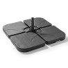 LOT DE 4 DALLES A REMPLIR NOIR