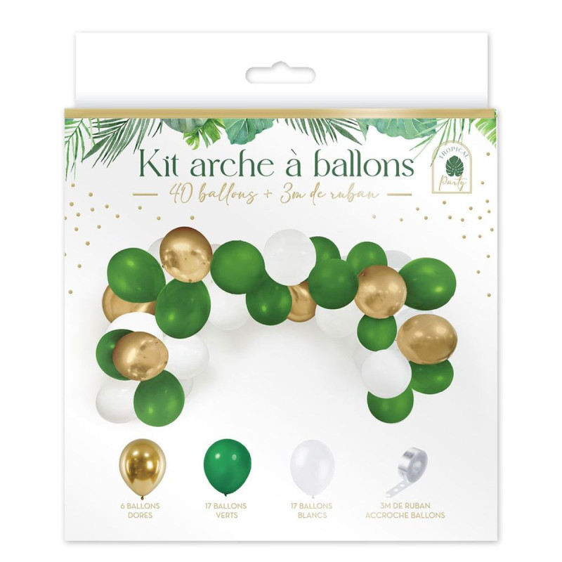 KIT ARCHE A BALLONS TROPICAL PARTY