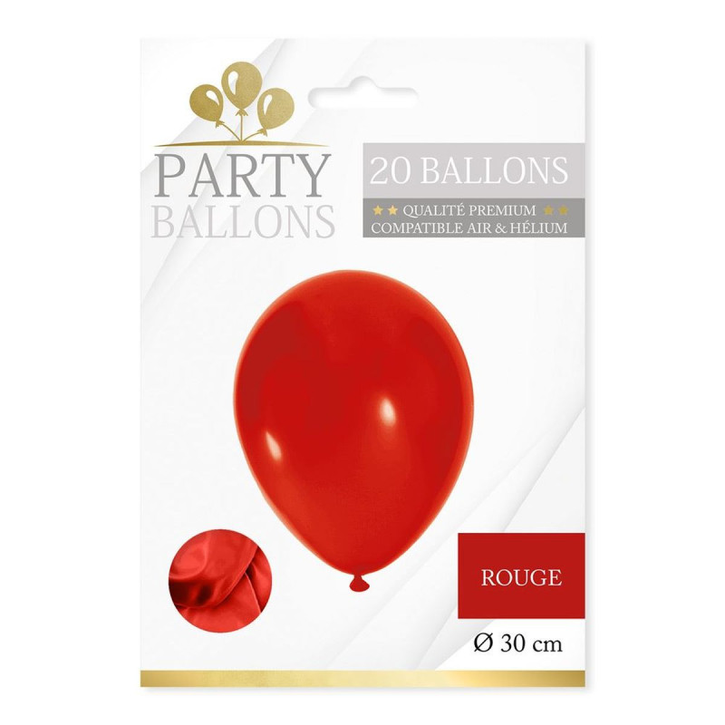 BALLONS ROUGE X20
