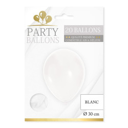 BALLONS BLANC X20