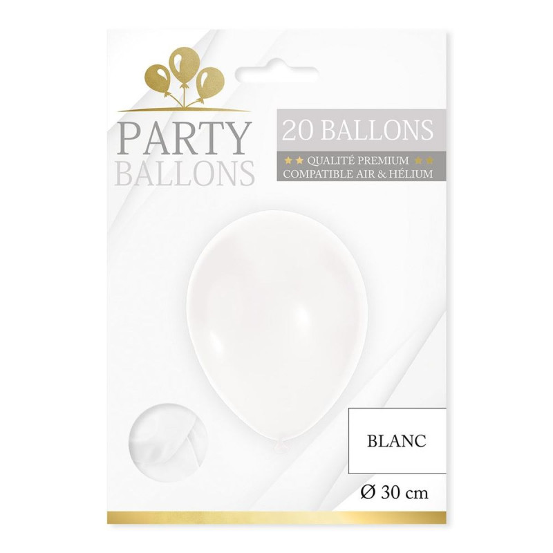 BALLONS BLANC X20 BALLONS BLANC X20