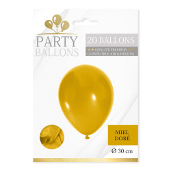 BALLONS MIEL DORE X20