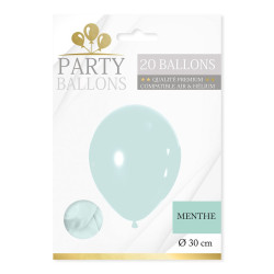 Sachet 20 Ballons Vert Menthe
