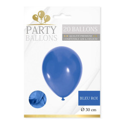 BALLONS BLEU ROI X20