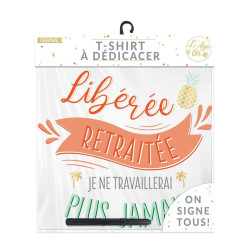 T-Shirt à Dédicacer Femme Retraite