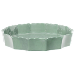 Plat Tarte Charlotte Vert D31cm