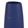 VASE X2 FACE INDIGO+ECRU H30CM