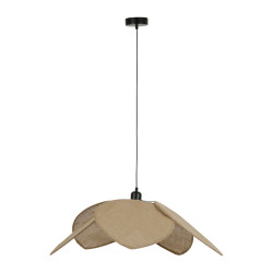 Suspension Fleur en Jute Naturel D70xH17cm Tulipe Sema Design