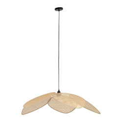 SUSP FLEUR BAMBOU NT D100X19CM