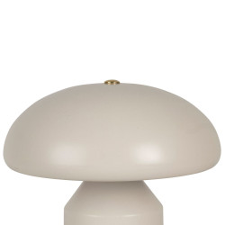 Lampe champignon tactile en fer blanc H23cm - Arty