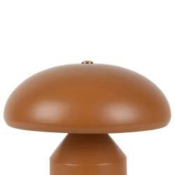 Lampe champignon tactile en fer terracotta H23cm - Arty