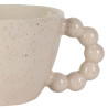 Tasse de thé en grès écru moucheté 25cl - Organic Tasse de thé en grès écru moucheté 25cl - Organic