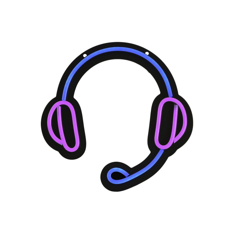 DECO LUMINEUSE "CASQUE GAMER" LED 23X3X1