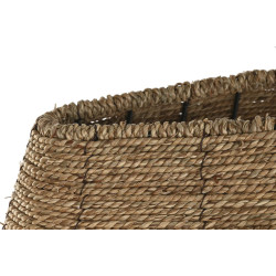 PLAFONNIER EN JONC "BARQUE" 100X29X27 no