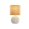 LAMPE CERAMIQUE BLANC "CRATERE LUNAIRE"