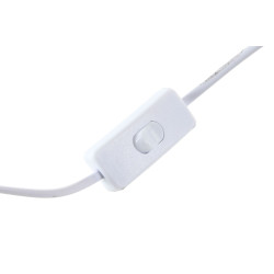 LAMPE CERAMIQUE BLANC "CRATERE LUNAIRE"