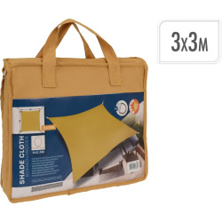 TOILE D'OMBRAGE CARRÉE 3M OCRE
