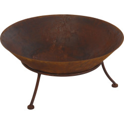 Brasero sur pied 47 cm rouillé