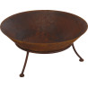 Brasero sur pied 47 cm rouillé
