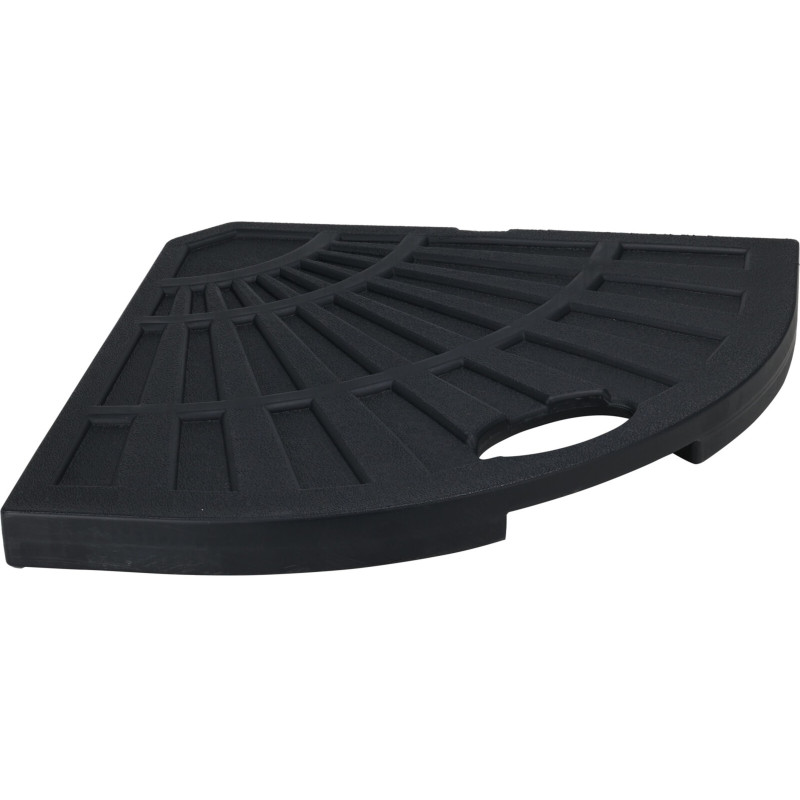 DALLE PARASOL 14KG DEMI LUNE EN BETON