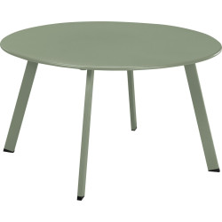 TABLE BASSE RONDE D70XH40CM VERT MAT