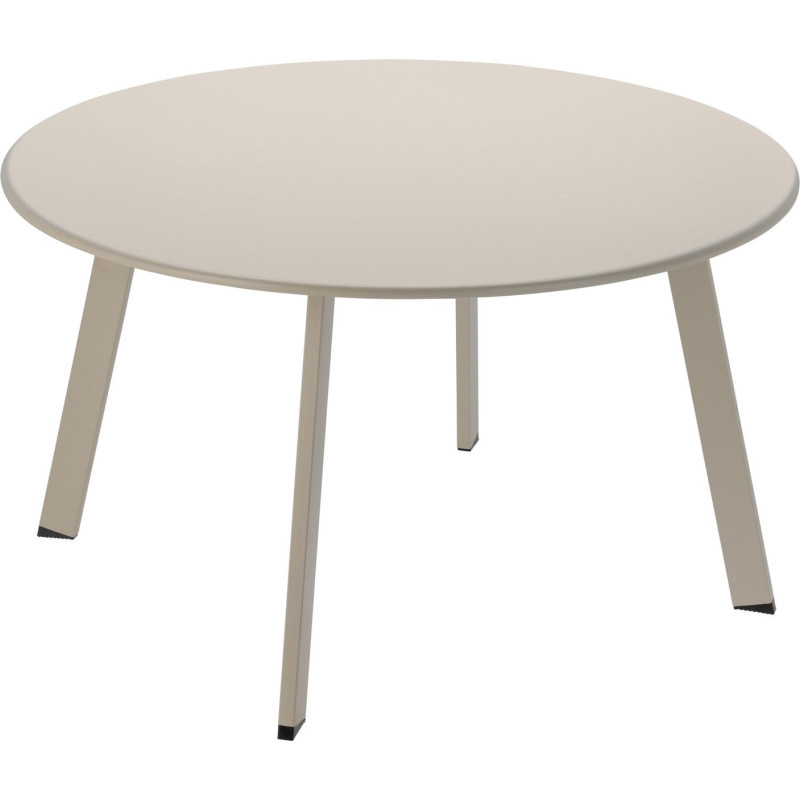 TABLE BASSE RONDE D70XH40CM BEIGE MAT