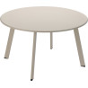 Table basse ronde 70cm beige mat
