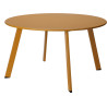 Table basse ronde 70cm jaune moutarde