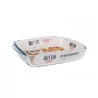 Plat en verre rectangulaire 1.9L