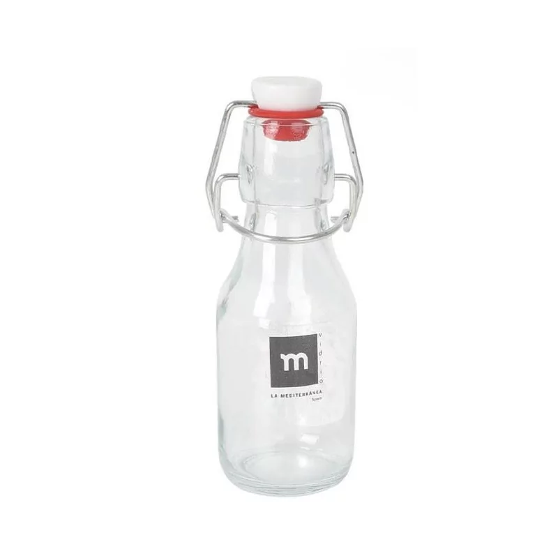 Bouteille transparente 100ml Bouchon hermétique