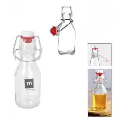 Flacone trasparente da 100 ml con tappo ermetico