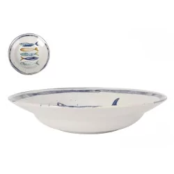 Saladier D29cm Poisson Peixe en grès