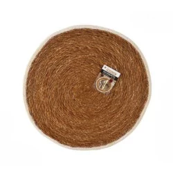 Rush placemat D35cm - Ecru...