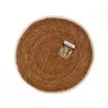 Set de table jonc D35cm - Bords coton écru