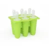 Moule pour 6 glaces en silicone coloré
