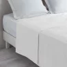 DRAP PLAT BLANC LINA 240X300cm 100% COTON 57 FILS/cm²