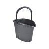 SEAU PLASTIQUE AVEC ANSE 15L ANTHRACITE