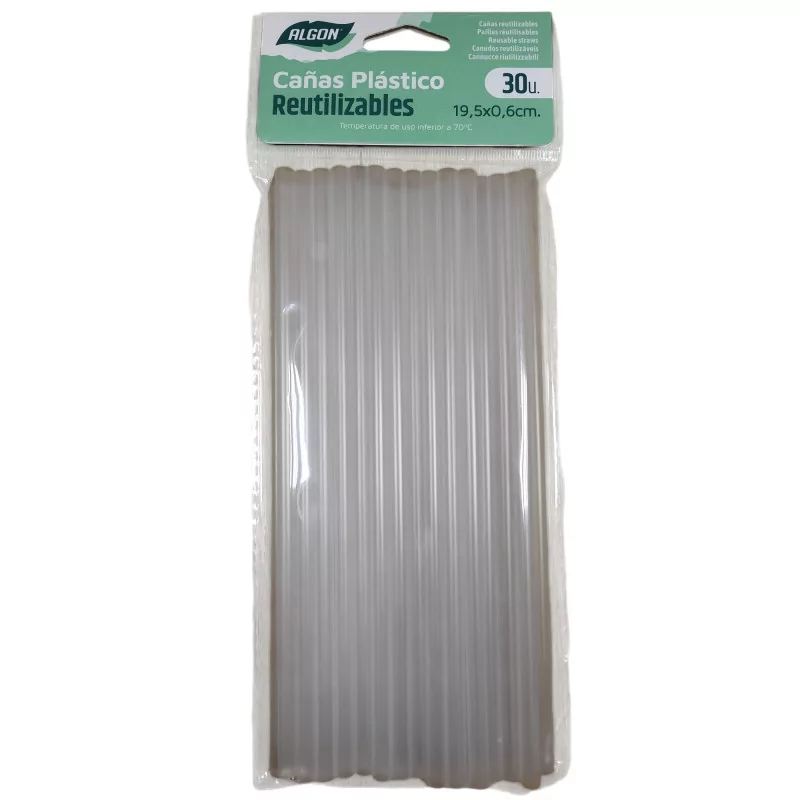 SET 30 PAILLES REUTILISABLE 195x06cm TRA