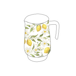 Carafe citronnade 1,5L D.12,5xH.21cm