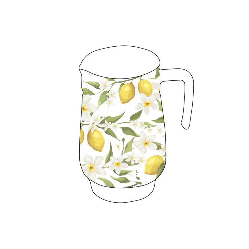 Carafe citronnade 1,5L D.12,5xH.21cm