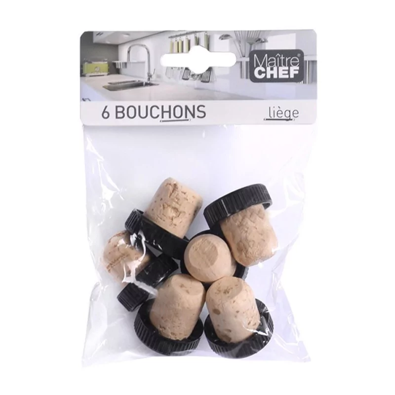 Bouchon de liège Lot de 6 Bouchon de liège Lot de 6
