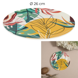 ASSIETTE PLAST PARADIS EXOTIQUE D26C