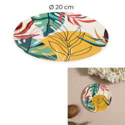 ASSIETTE PLAST PARADIS EXOTIQUE D20C