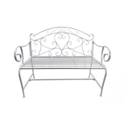 Banc motif cœur pliable 110x56x91cm